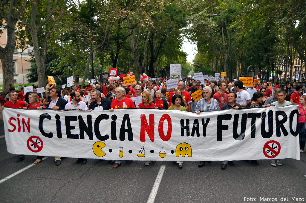 Fotografías de la manifestación por la ciencia en Madrid, 27S 2013